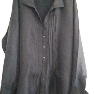 Coldwater Creek Woman's Black Silk Blouse